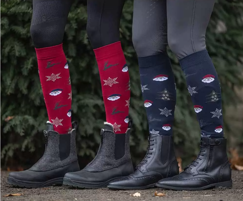 Cavallo Santa Sock - Dark Red-1